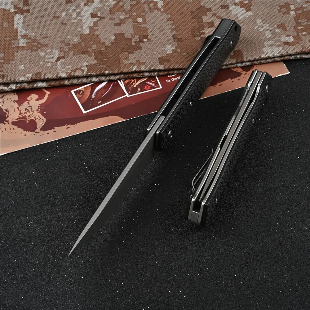 Beli Pisau Berburu Pisau Lipat Bertahan Hidup Pisau Utilitas Kemah Militer Taktis M390 Edc Pisau Saku Pertahanan Diri