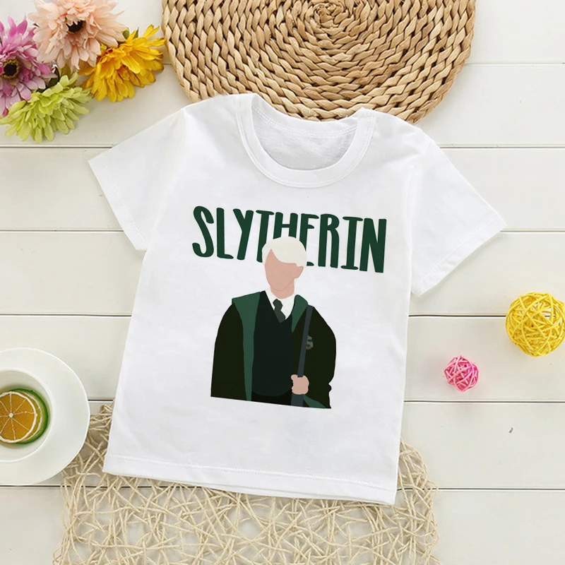 Draco Malfoy ребенок дети t короткие милые e Девочки мультфильм топы