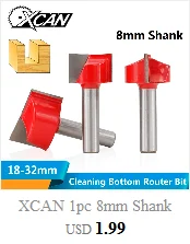 XCAN 1 шт. 30 мм Нижняя очистка Гравировка Биты 6 мм хвостовик древесины фрезы ЧПУ Фрезерный резак Деревообработка Обрезка