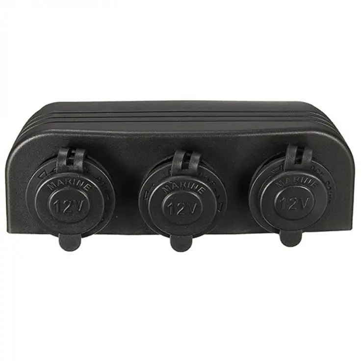 Водонепроницаемая три морские розетка для автомобильного прикуривателя