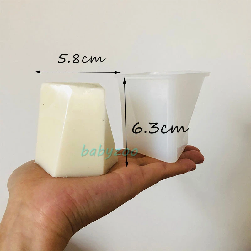 

Distorted Geometric Design Candle Silicone Mold Triangle Pentagon Hexagon Shape Candle Aroma Candle Making Handmade Soap Mold