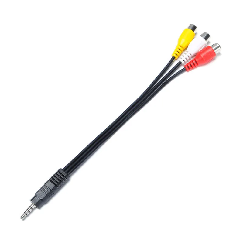 4 полюса 3 5 мм Мини AV папа к 3RCA мама M/F Аудио Видео кабель стерео до Rca для ТВ
