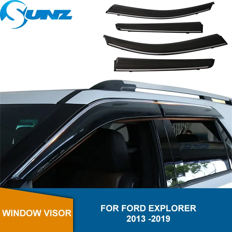 

Окно Дождь Защитная крышка для Ford Explorer 2013 2014 2015 2016 2017 2018 2019 4 шт. двери козырек щит Защита от солнца Дождь гвардии SUNZ
