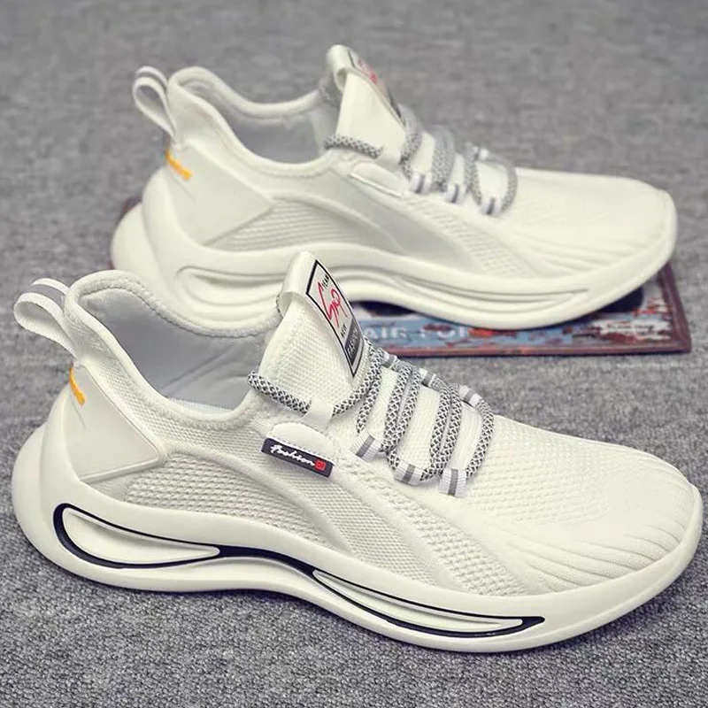 

2021 New Fashion Men Running Shoes Mesh Sneakers High Quality Outdoor Light Comfortable Sport Shoes Male Sneakers KH130X