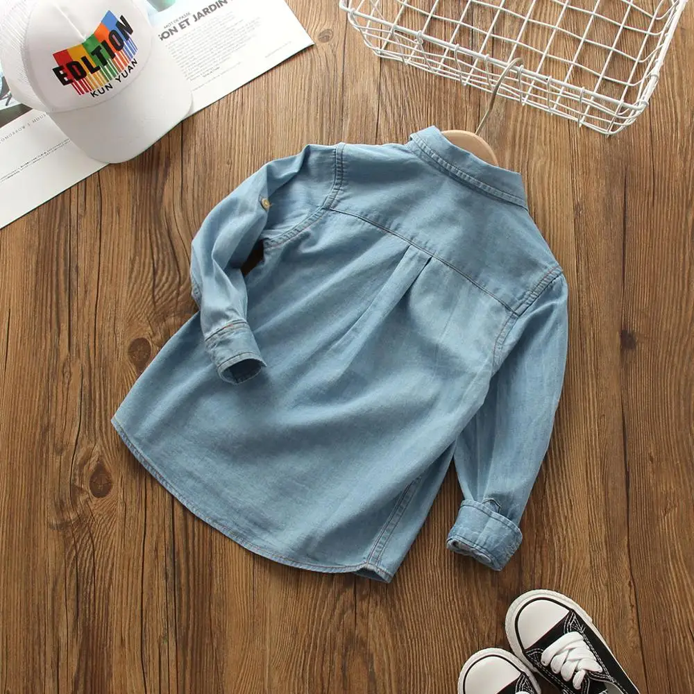 Детская одежда для маленьких мальчиков с отложным воротник со стойкой цвет одно