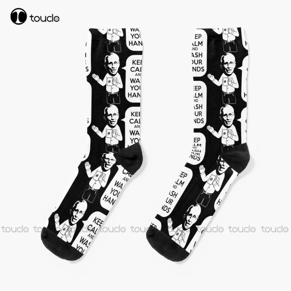 

Dr. Fauci Keep Calm & Wash Your Hands Dr Fauci Is My Homeboy Socks Cotton Socks For Women Christmas Fashion New Year Gift