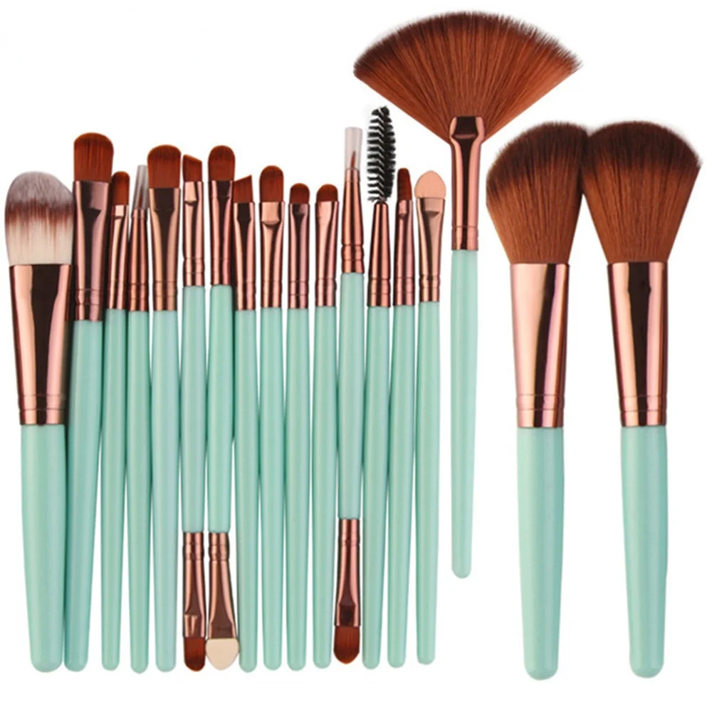 

New Make Up Brushes Set 18pcs Eyebrow Highlighter Powder Foundation Eye Shadow Brush Cosmetics Professional Makeup Brush & Tools