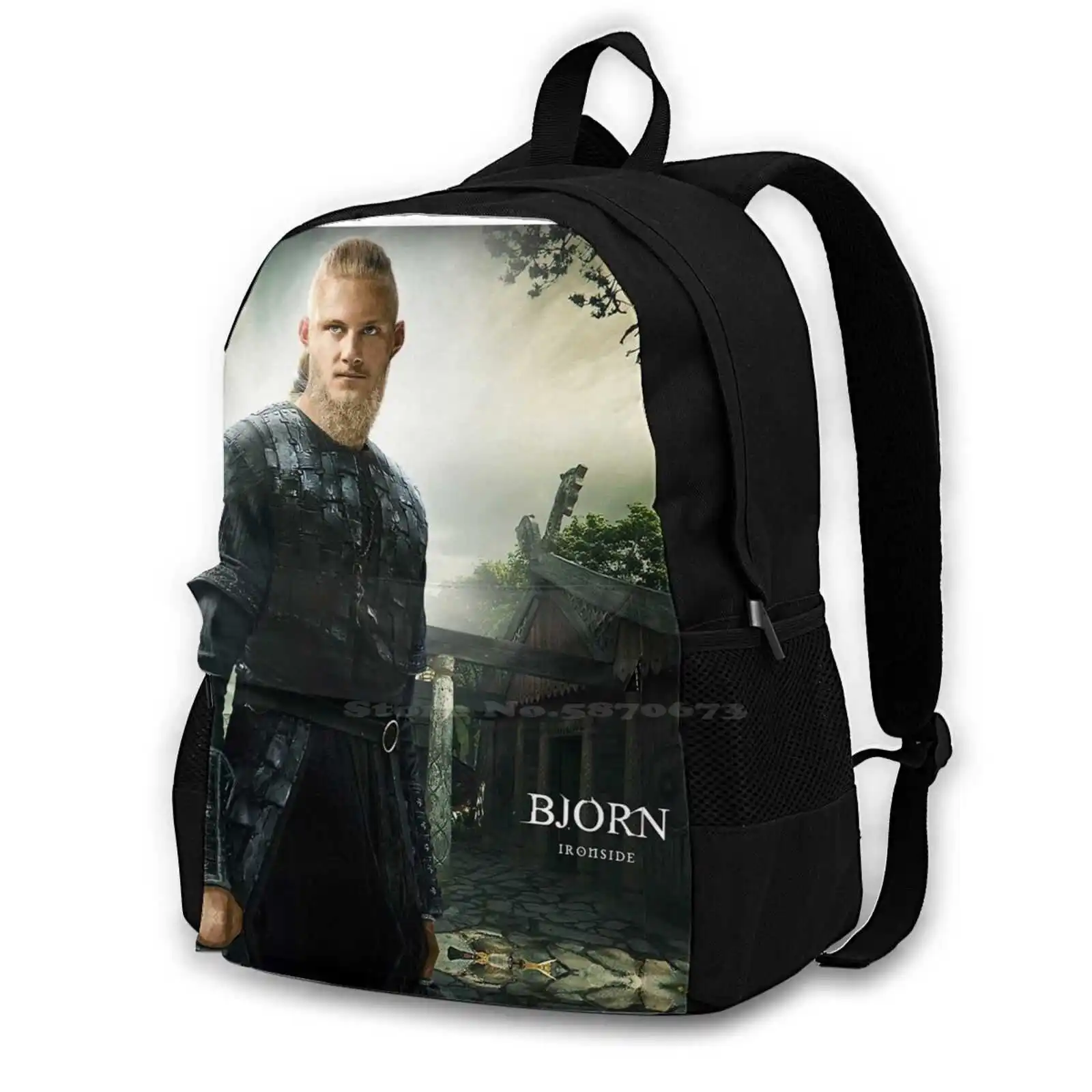 Школьный ранец Bjorn Vikings вместительный рюкзак для ноутбука 15 дюймов Рагнар лотброк