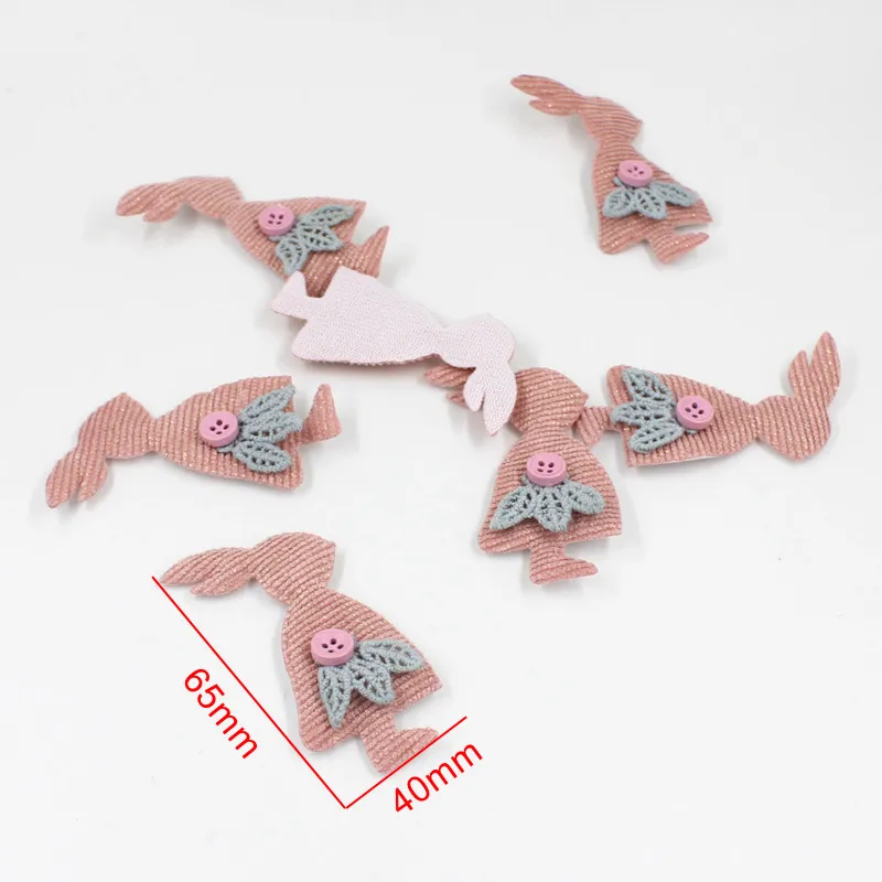 10 шт./лот новые милые смешанные тканевые наклейки фетр любовь микки кролик