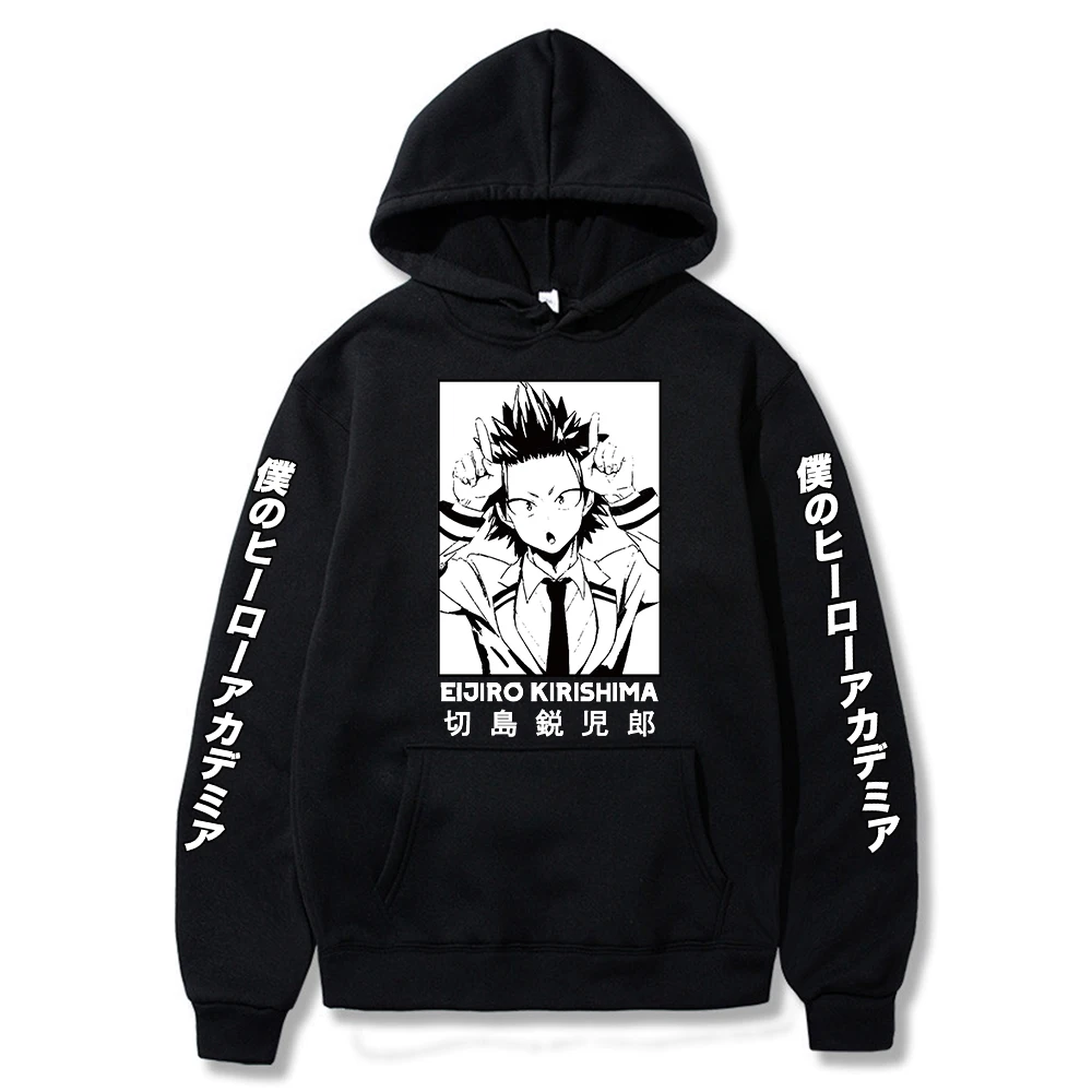

Harajuku Hoodie My Hero Academia Kirishima Eijiro Printed Men/women Hoodie Long Sleeve Sweatshirt