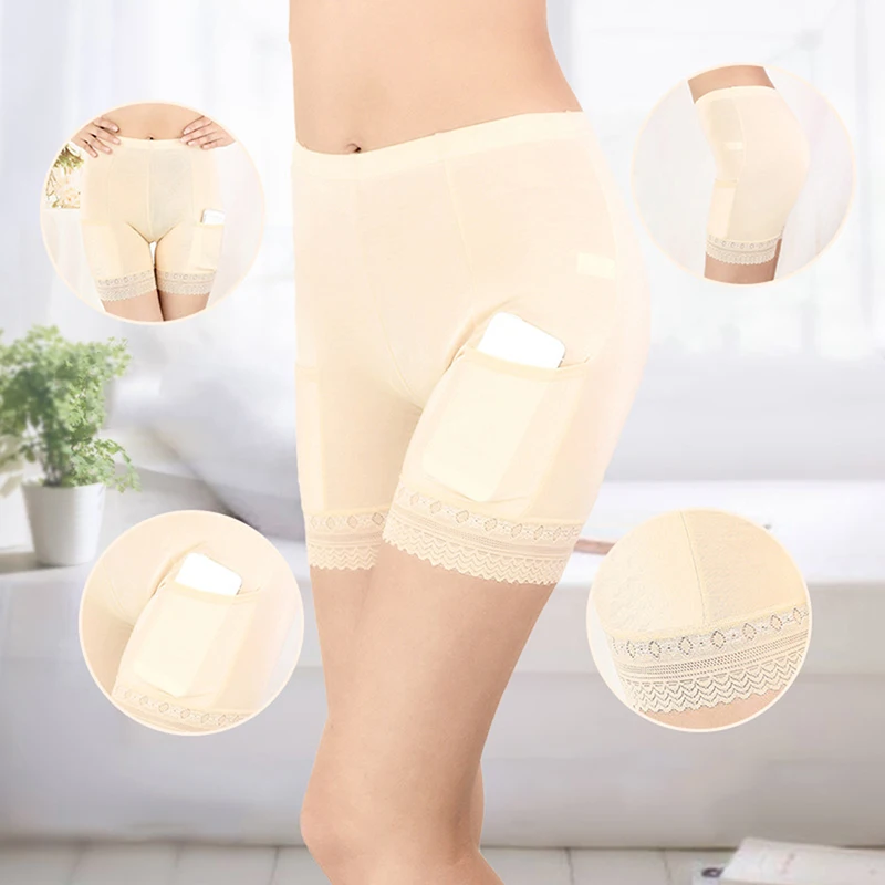 Высококачественные женские кружевные лоскутные Защитные шорты дышащее нижнее