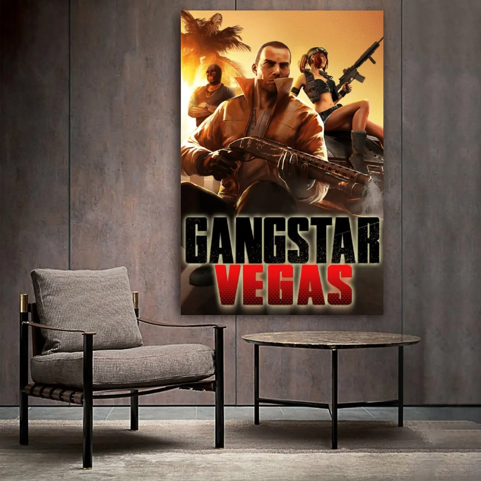 Художественный плакат на холсте с изображением героев фильмов и видеоигр в