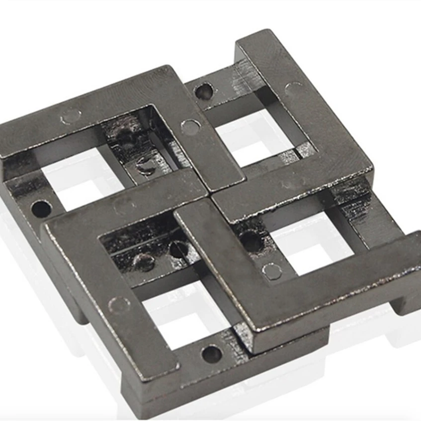 

Square Lock Metal Puzzle IQ Test Magic Mind Brain Teaser Puzzles Baffling Game For Adults And Children