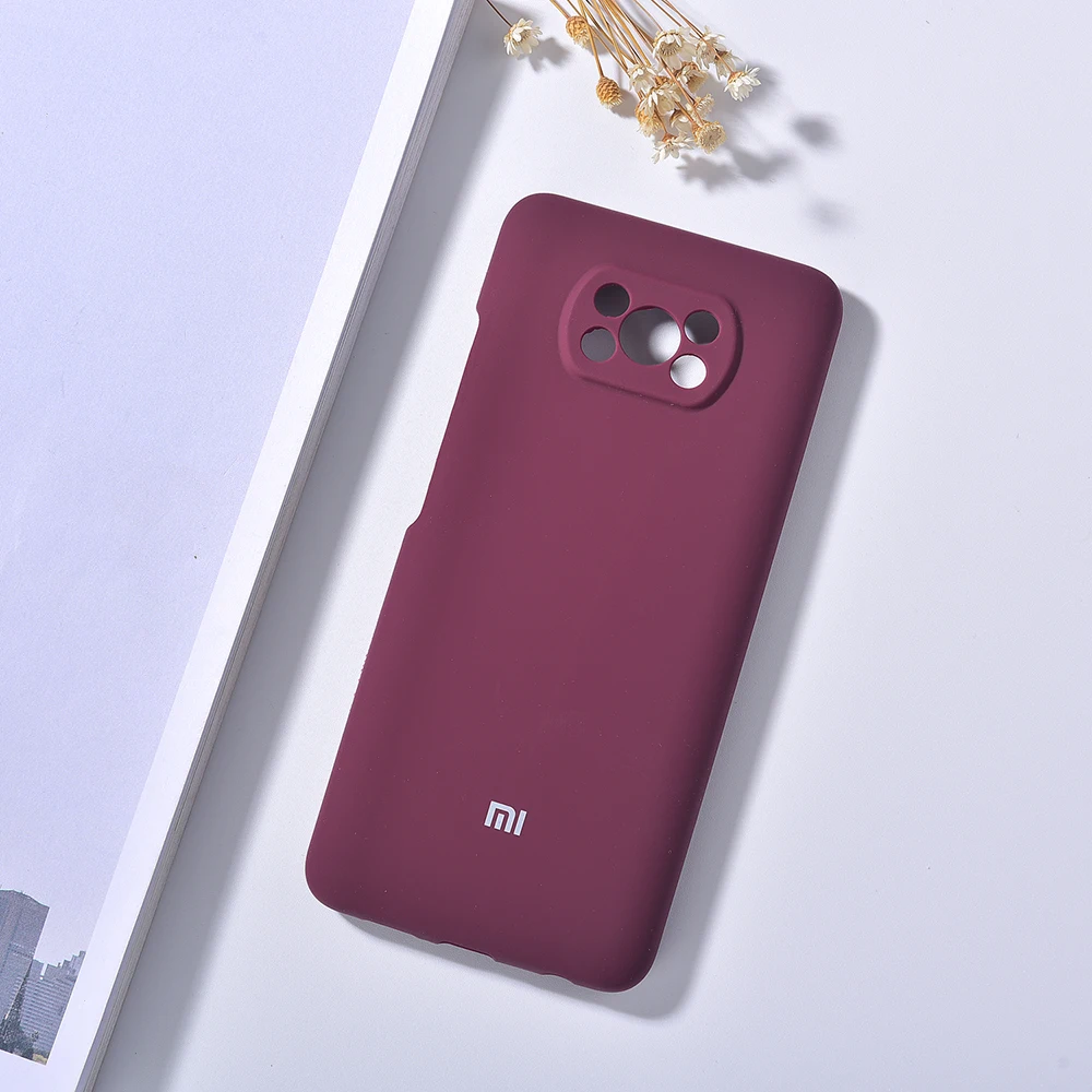 Мягкий силиконовый чехол с полным покрытием для Xiaomi POCO X3 NFC Защита камеры