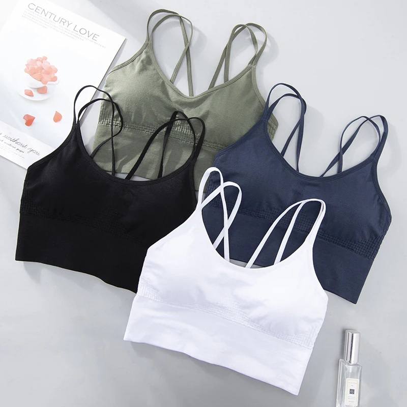 

Bras For Women Motion Seamless Bra With Gathers Pad Comfortable Bralette Push Up Brassiere Bra Vest Wireless BH