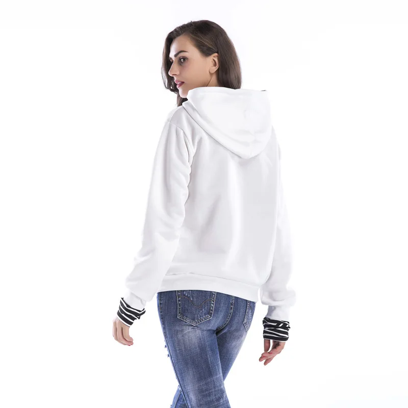 

2020 Fashion Solid Hoodies Harajuku Black White Pullover Loose Women Hoodies Sweatshirts Female Plus Size Casual Ropa Mujer