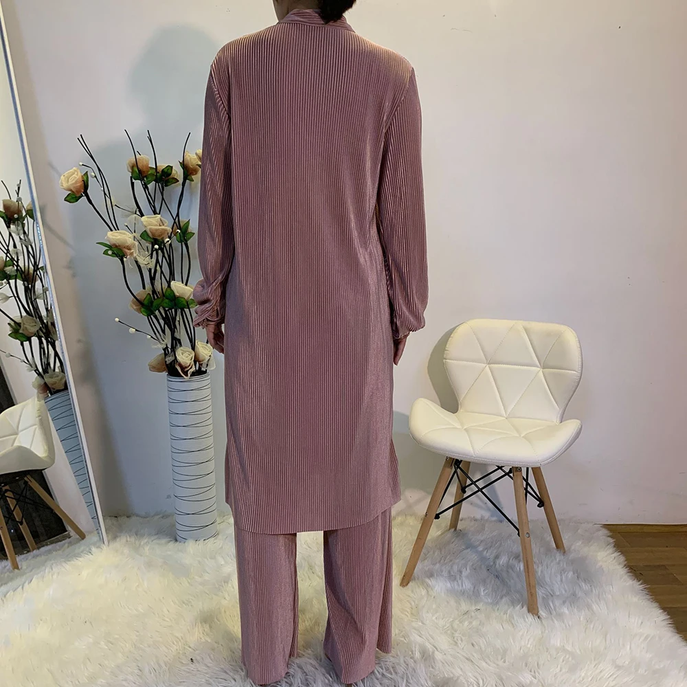 Рамадан ИД Мубарак абайя Дубай Турция хиджаб комплекты для мусульман платье