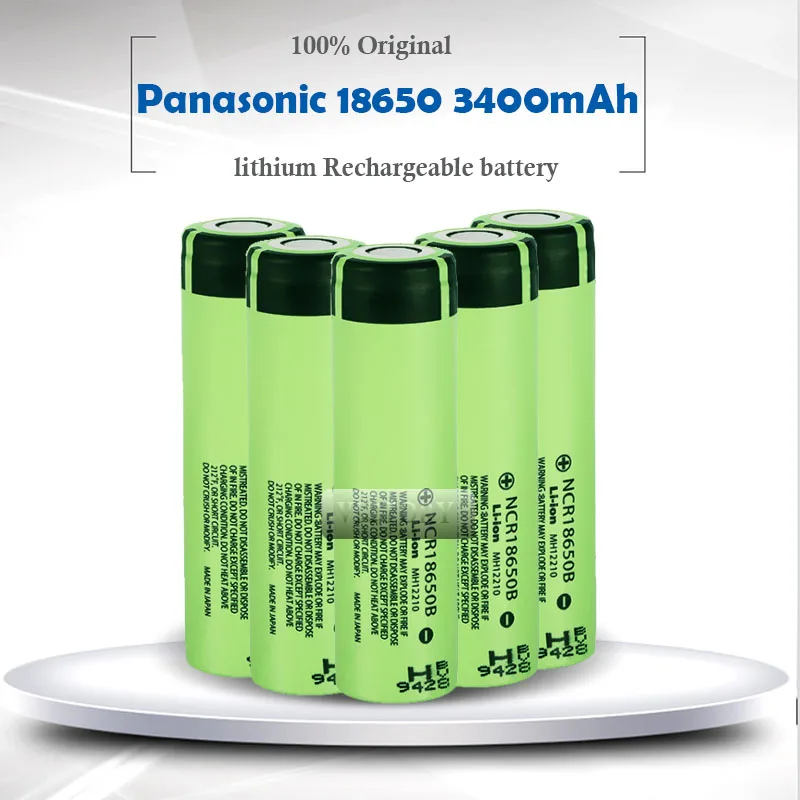 Panasonic новый 100% оригинальный NCR18650B 3 7 V 3400 мА/ч без PCB литий Перезаряжаемые Батарея