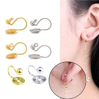 10pack clip on earring converter with easy open loop diy earring turn any studs or pierced into clip on jewelry findings