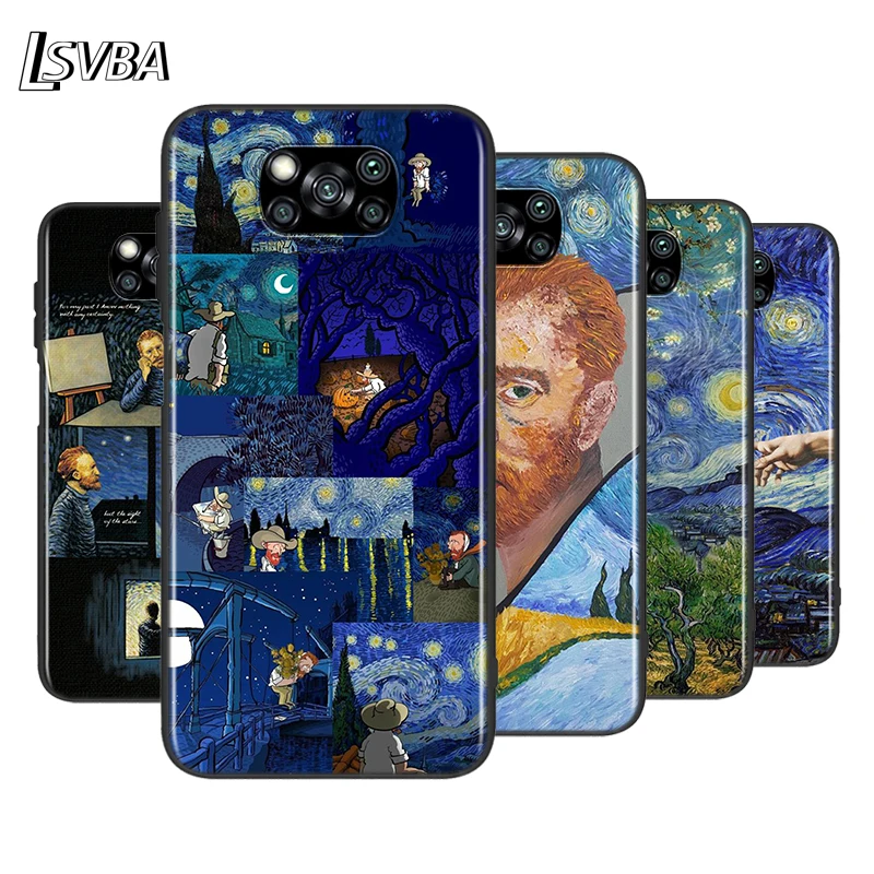 

Van Gogh Starry Night For XiaoMi Poco X2 X3 NFC M2 M3 F1 F2 C3 Pro Mi Mix 3 Play A3 A2 A1 CC9E CC9 5X 6X 5 6 Lite Phone Case