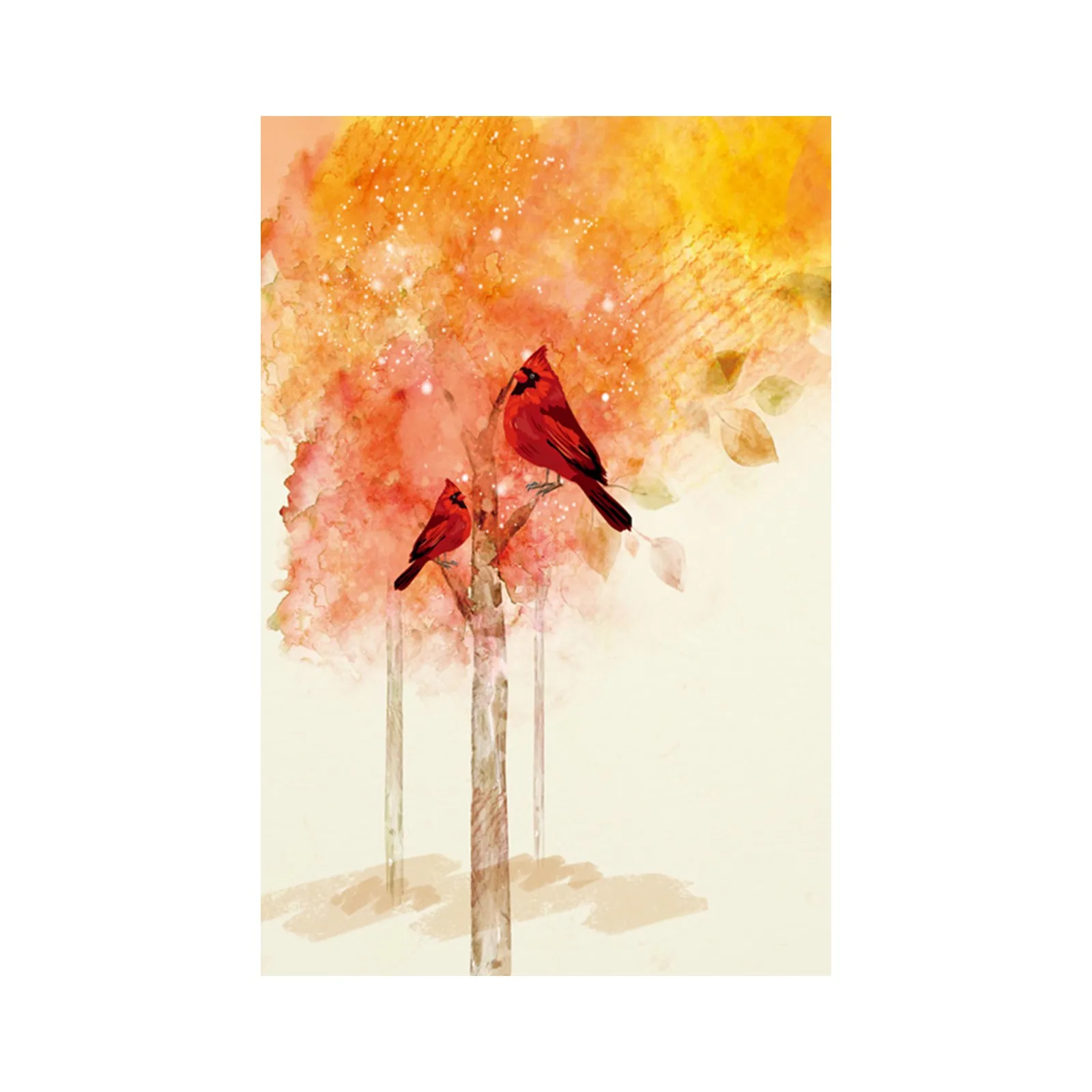 12X18 дюймов Фотофон с природой садом Декор подвесной флаг птицы летне-осенняя во