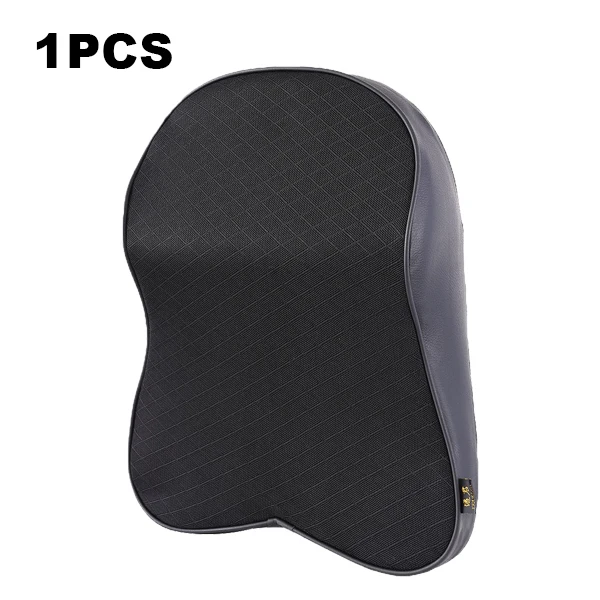 1PC Pillow Автомобильная подушка из пены памяти, теплая дышащая подушка для шеи, Кожаная подушка для поясницы, универсальная подушка под спину, автомобильные аксессуары - Цвет: 1PC Pillow