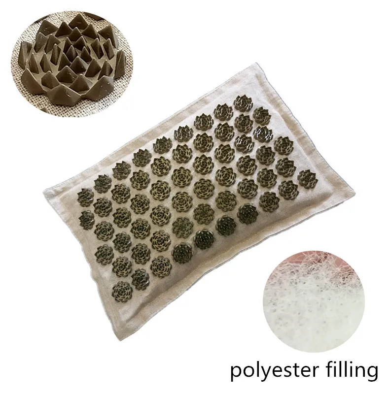 Подушка для иглоукалывания Массажный коврик йоги Органическая льняная