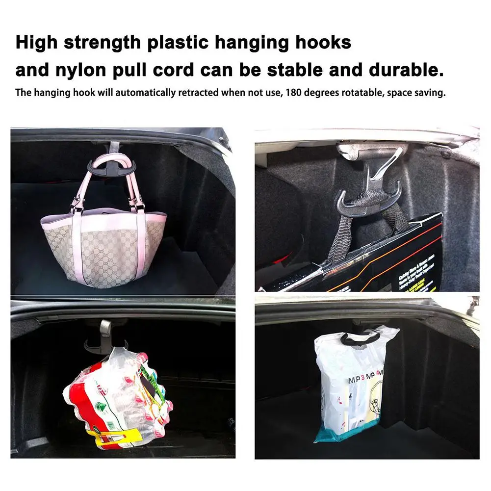 

Car Cargo Trunk Hook Hanger Retracted Holder for Passat Au-di A4