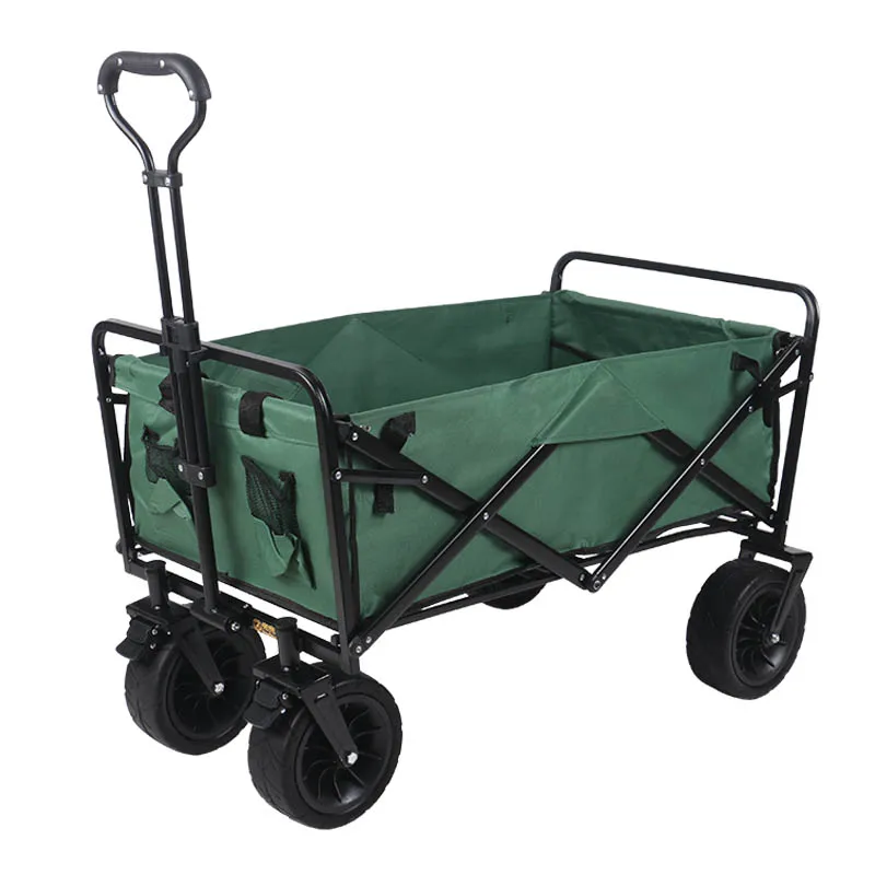 

Stainless Steel Camouflage Pet Stroller Portable Folding Shopping Cart Four-wheeled Trolley for Outdoor Camping Fishing