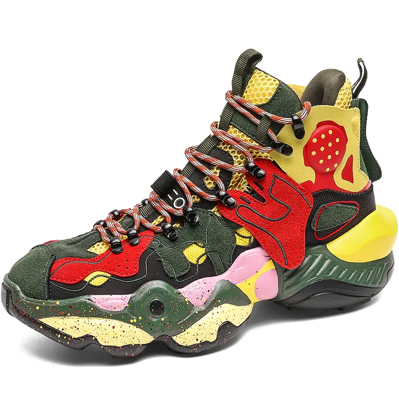 Разноцветная Мужская обувь ботильоны качественные кроссовки повседневная с