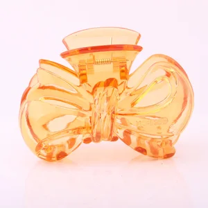 Модные заколки для волос с бантом, аксессуары для волос для девочек, прозрачные пластиковые заколки для волос, прочная заколка для волос для женщин