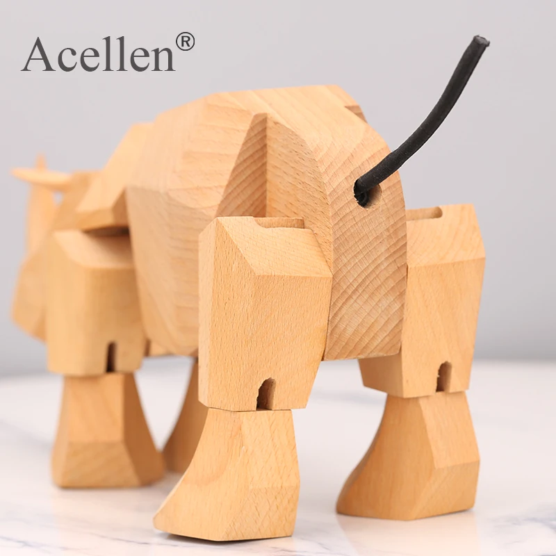 Скандинавские декоративные деревянные носороги Красивая природа Буковые
