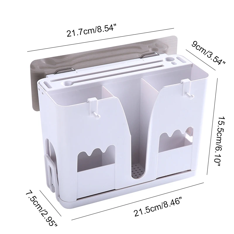 

Chopsticks Storage Rack Kitchen Plastic Hanging Chopsticks Cage Kitchen Drain Chopsticks Wall Hanging Spoon Storage Rack