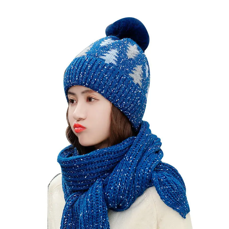 Женская трикотажная шапка бини с помпоном красная|Женские шарфы| |