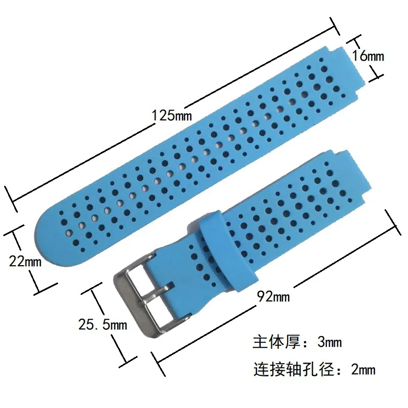 Silicone Replacement Watch Band for Garmin Forerunner 230 / 235 / 220 / 620 / 630 / 735 735XT watch Outdoor Sport Watchstrap