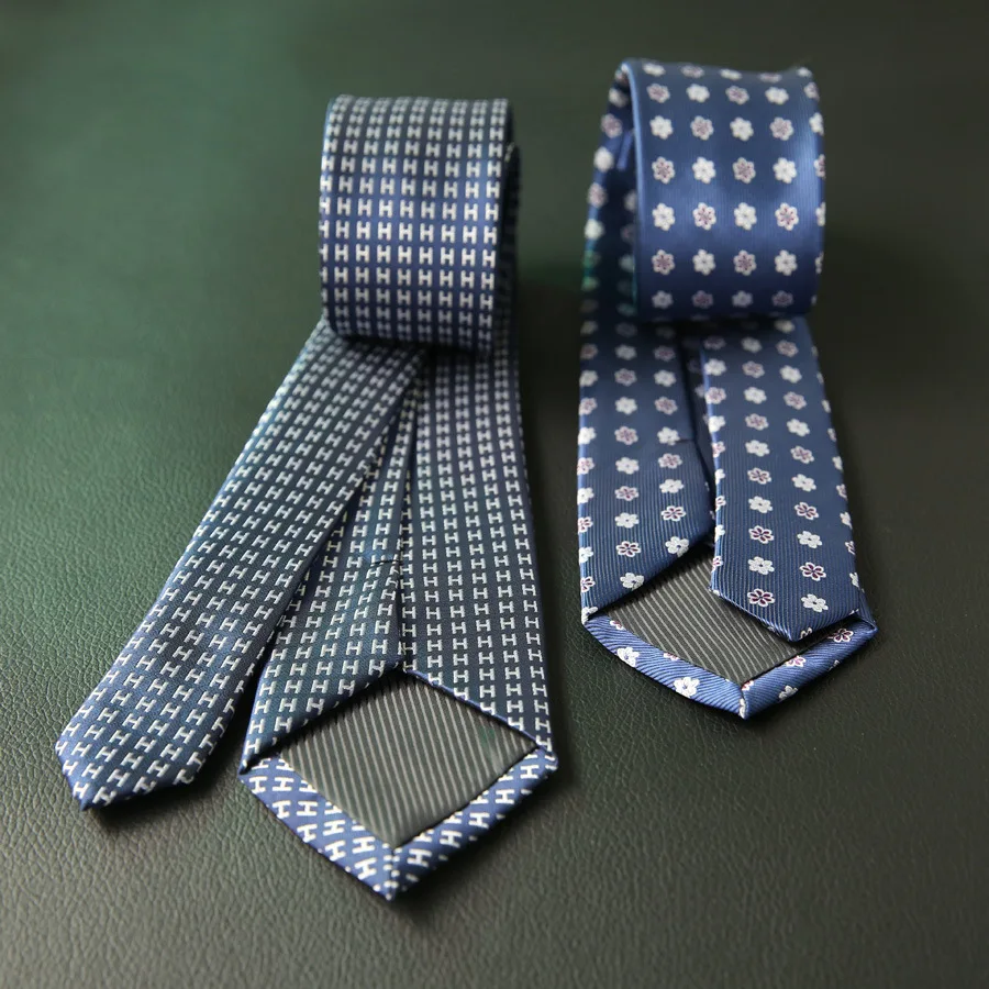 Классический мужской деловой ГАЛСТУК 7 см галстук в полоску с цветами модный для