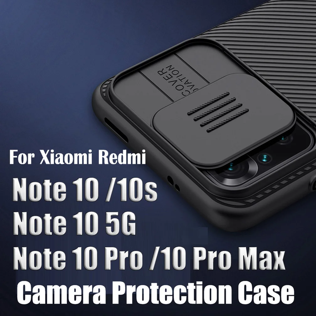 Per Xiaomi Redmi Note 10/Note 10 Pro Max 10s custodia NILLKIN Camshield custodia per fotocamera per Redmi Note 10 5G Cover posteriore di alta qualità