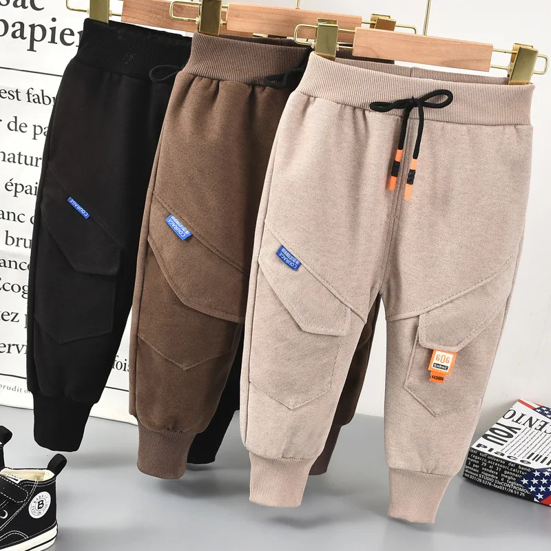 Штаны для мальчиков на весну детская одежда высокого качества штаны-шаровары