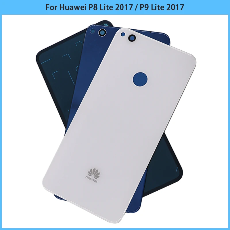 10 шт. Новинка для Huawei P8 Lite 2017 / P9 задняя крышка батарейного отсека 3D стеклянная