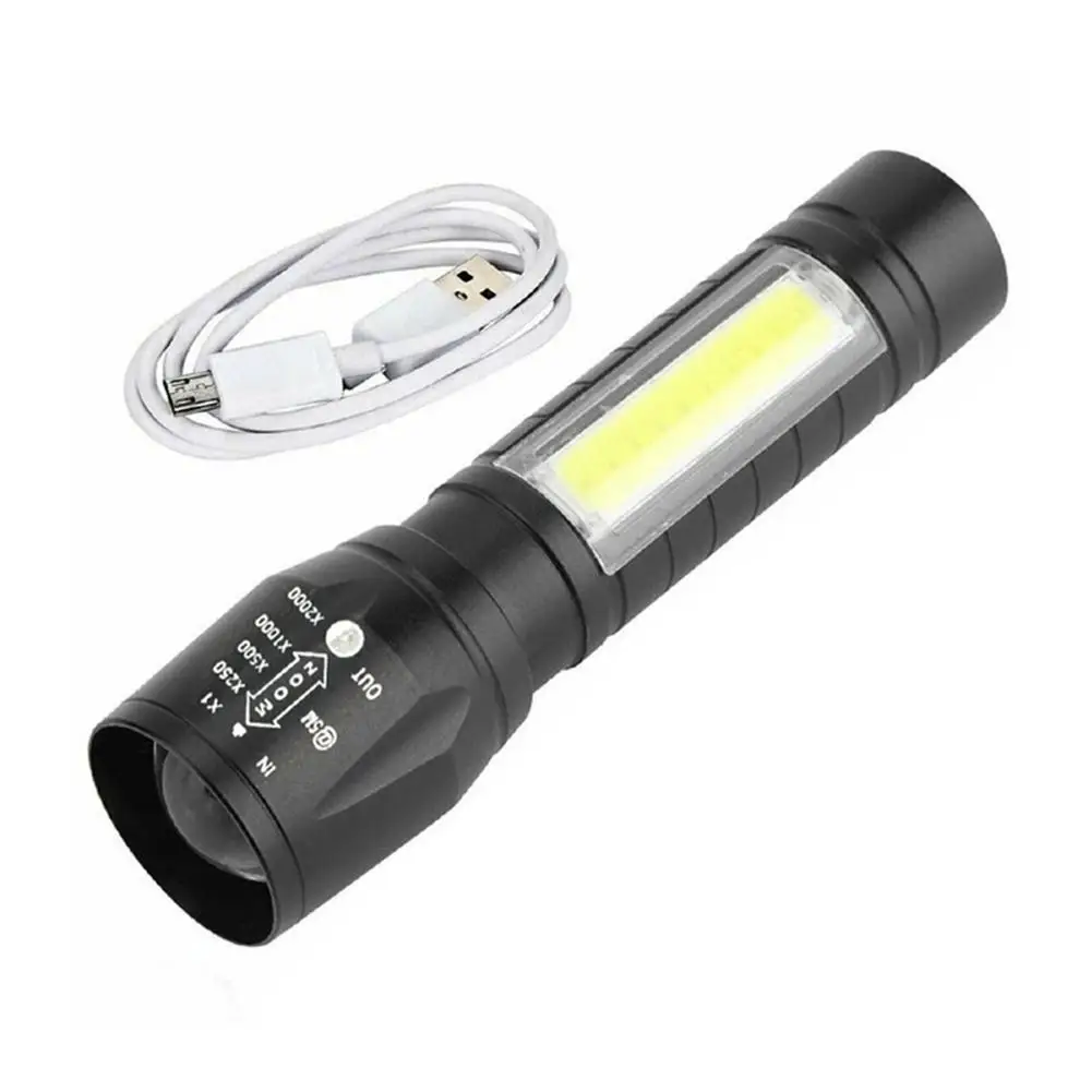 

Portable Flashlight USB Charging 3type Lighting Modes High-brightness XPE Lamp Outdoor Lighting LED Flashlight