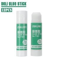 deli 7101 solid glue 9g 12pcs handmade glue heavy body glue stick student office supplies wholesale
