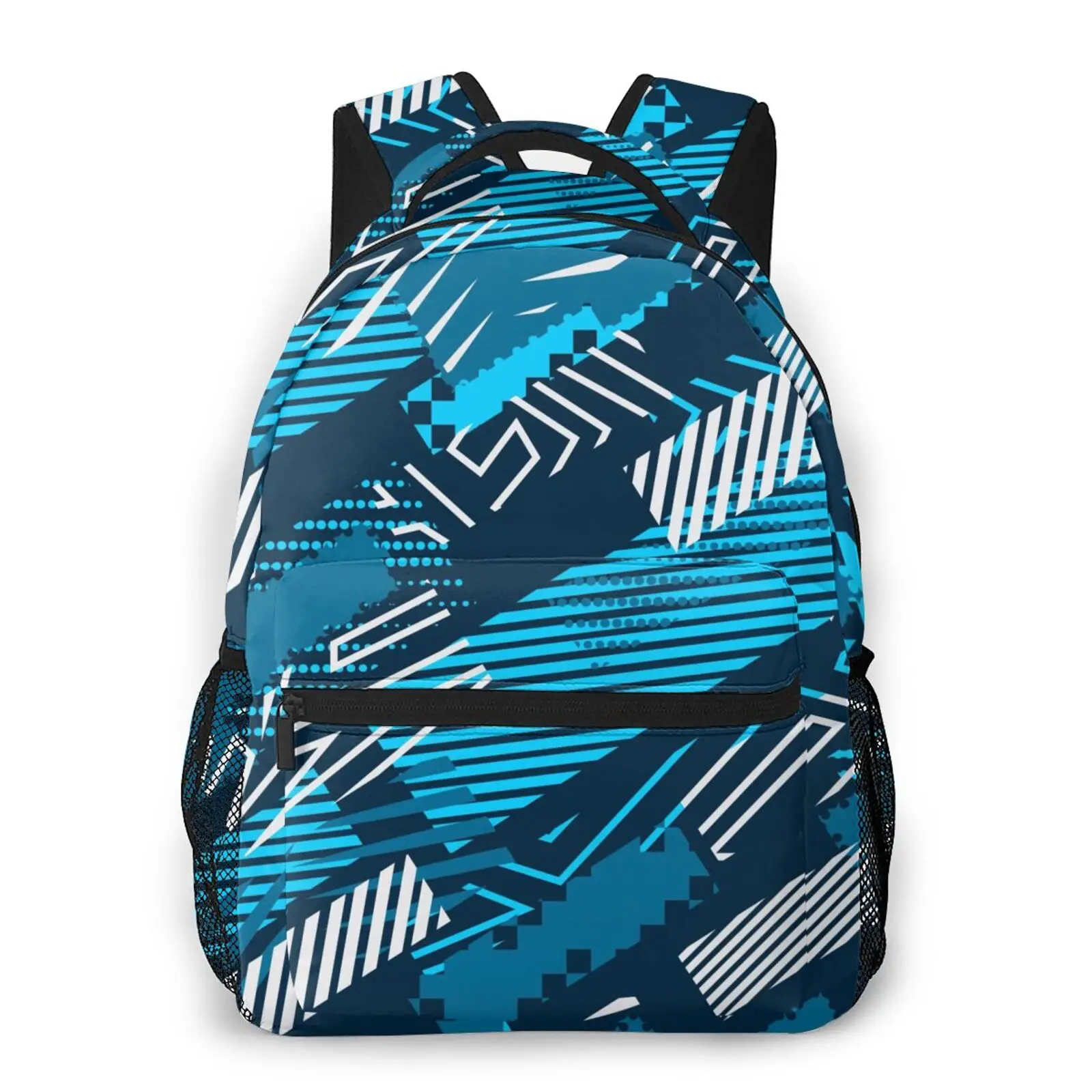 

Female Backpack Abstract Colorful Hatch Pattern Fashion Women College School Bagpack Travel Shoulder Bag for Teenage Girls 2021