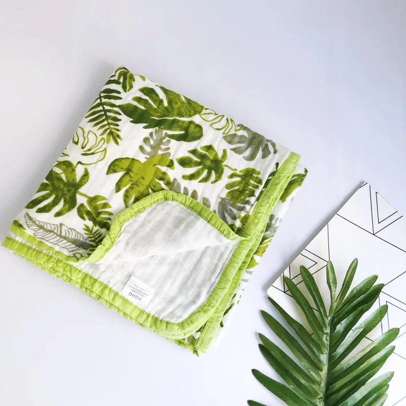 Пеленка детская двухслойная из муслина и хлопка|baby blanket|baby blankets newbornblanket newborn |