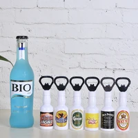 mini bottle opener fridge magnet bar decoration white color scaled down version cute beer openers tools with different shapes