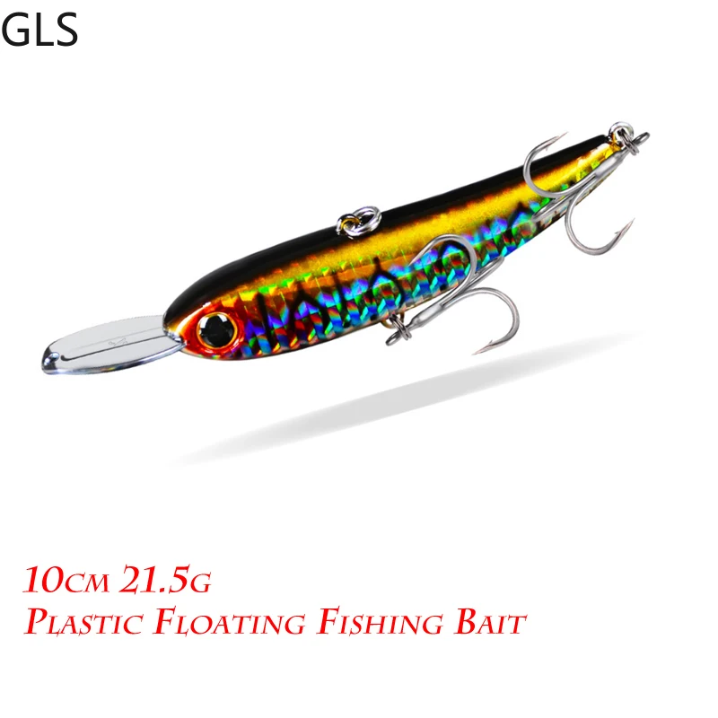 

GLS New 1Pcs Minnow Fishing Lure 10cm/21.5g Wobbler Bass Pike Fake Bait Topwater Crank Bait Hard Accessories
