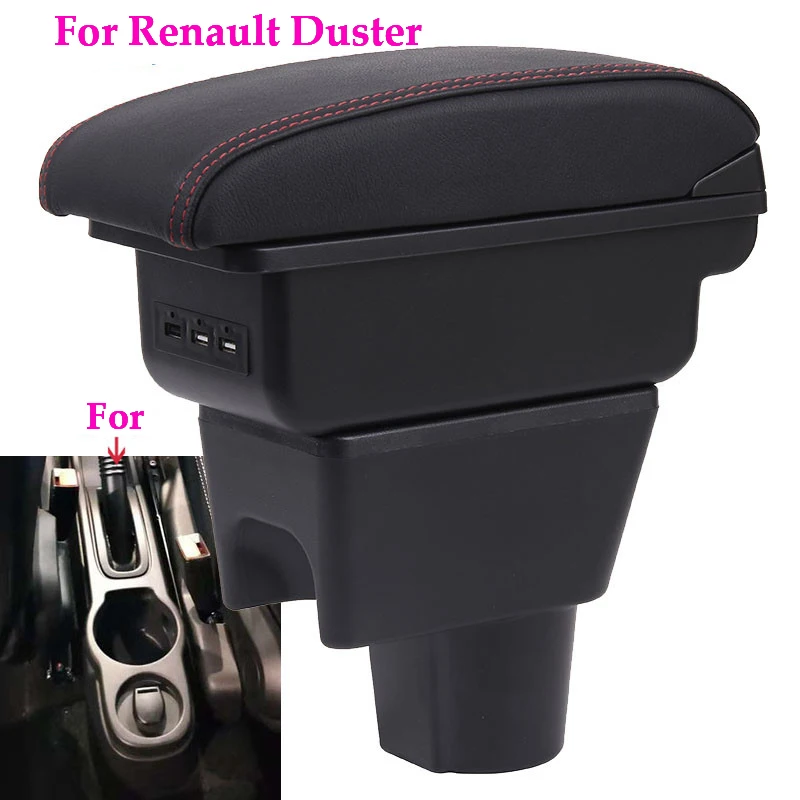 

Armrest Box For Renault Duster Retrofit Parts For Dacia Duster Car Armrest Center Storage Accessories Interior Special Charging
