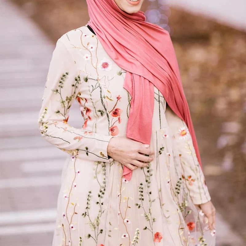 Цветочная абайя Дубай хиджаб мусульманское платье мусульманская одежда Abayas для