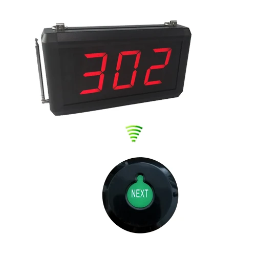 ultra black button Система вызова из очереди со следующей кнопкой управления может добавить номер один на один и K-302 дисплей - Цвет: ultra black button