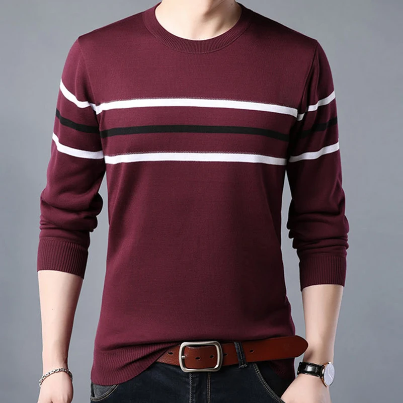 UNIVOS KUNI 2019 новый осенний зимний мужской модный свитер с длинными рукавами теплый