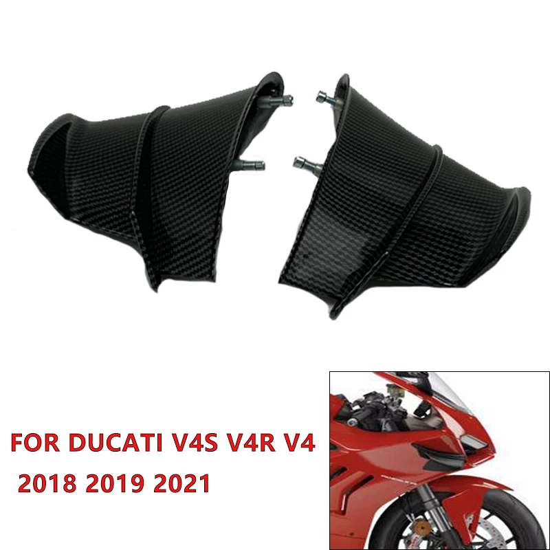 

Suitable For Ducati Panigale V4S V4R V4 2018 2019 2020 2021 Motorcycle Accessories Decorative Board ABS Carbon Fiber Color